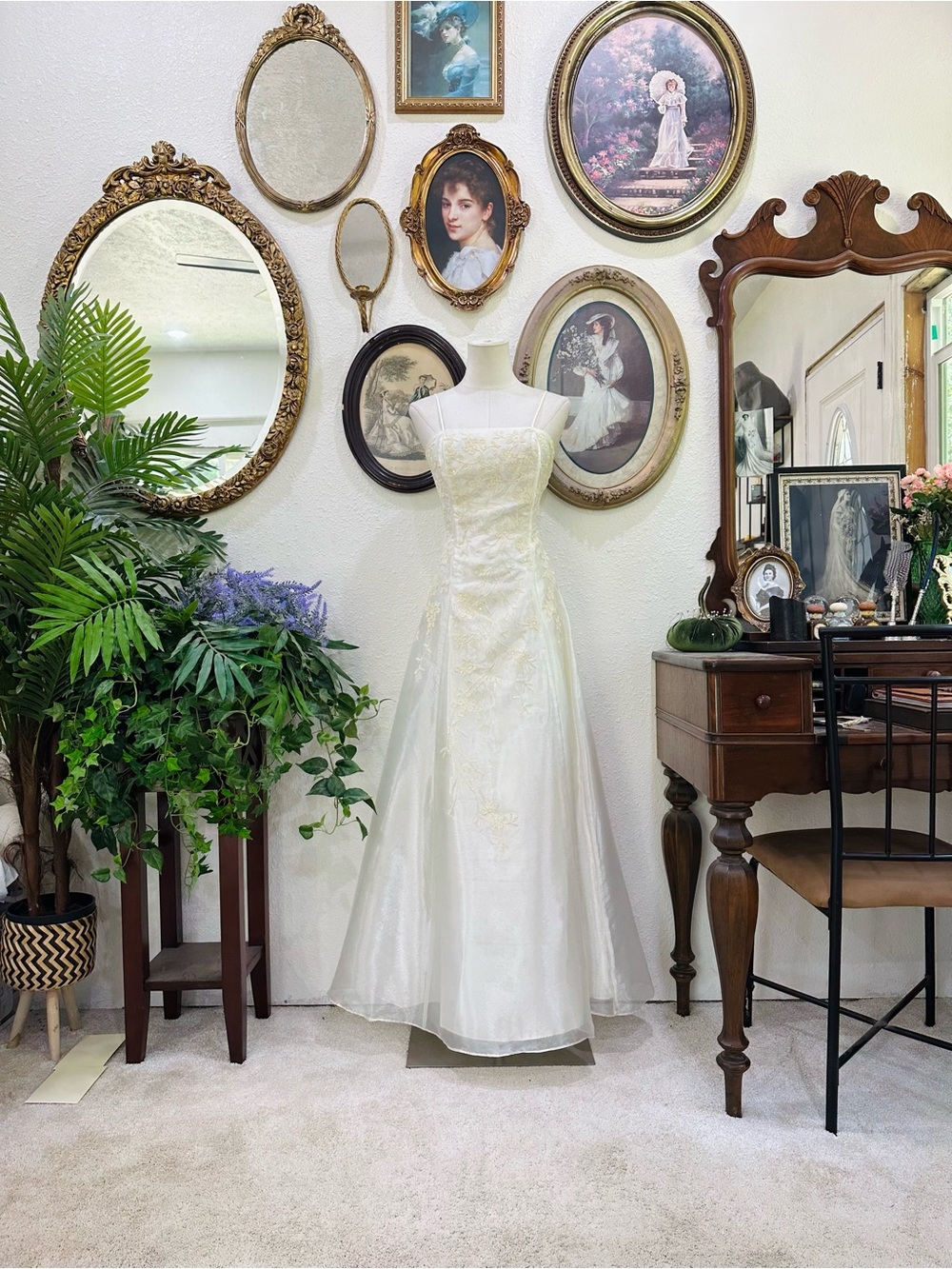 Ivory Strapless A-Line Wedding Gown